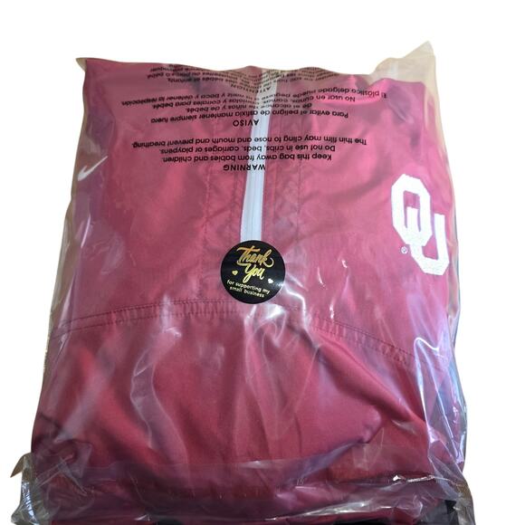 Nike Oklahoma Sooners Ncaa OU Hooded 1/4 Zip Windbreaker Womens Large - Picture 8 of 8